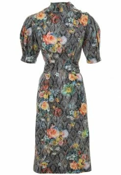 Madam-T Robe Fourreau - Braun, Gelb -Madam-T Soldes 2022 861d1cba3cd944a38f2baa07aae59b06