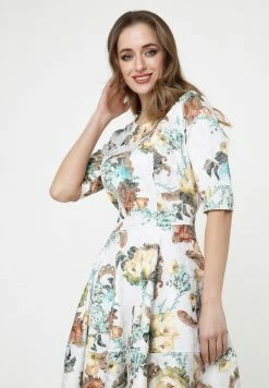 Madam-T Robe De Jour - Milchig, Hellbraun -Madam-T Soldes 2022 863c273cd47d45eeb067c174757f9860