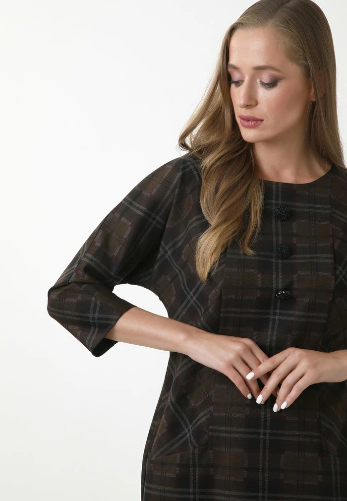 Madam-T INSIGMA - Robe De Jour - Schwarz Senf 7 Madam-T INSIGMA - Robe De Jour - Schwarz Senf – Image 7