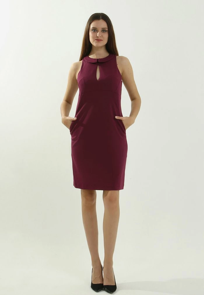 Madam-T KLEID MERSI - Robe Fourreau - Violett 2 Madam-T KLEID MERSI - Robe Fourreau - Violett – Image 2