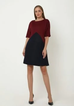 Madam-T Robe De Jour - Wein Rot Blau -Madam-T Soldes 2022 87600a37144e4486a6760de88038b9fd