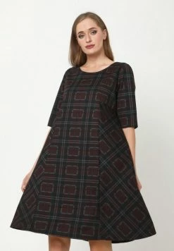 Madam-T ASIDA - Robe En Jersey - Weinrot, Grün -Madam-T Soldes 2022 87bfbc0df85b498b846e425bf665860e