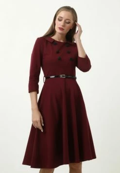 Madam-T VESTA - Robe De Jour - Weinrot -Madam-T Soldes 2022 884b0d612eb0464393cc411fa279cc6a