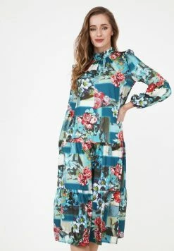 Madam-T PAOLINA - Robe De Jour - Aqua Rot