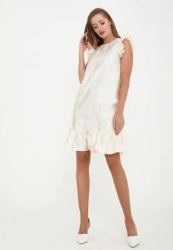 Madam-T GRETA - Robe De Jour - Beige -Madam-T Soldes 2022 88aa777adbf341e6bc44129becf77071