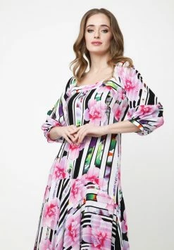 Madam-T MARLIN - Robe Longue - Weiß/rosa -Madam-T Soldes 2022 897a515c2bf646738b8a4c819212eb1e