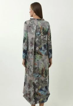 Madam-T KLEID TIANA - Robe De Jour - Beige/ Blau -Madam-T Soldes 2022 8a74d75b667b4a8ab7015e5e62a5bba4