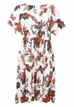 Madam-T OFELIA - Robe De Jour - Beige, Grün -Madam-T Soldes 2022 8aa223d606c940938cec0bdb04ce281c