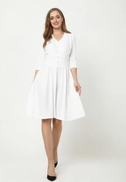 Madam-T DAISY - Robe De Jour - Weiß -Madam-T Soldes 2022 8aa2fd2cccc84432bbade2ce2104e808