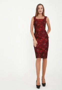 Madam-T ALIANA - Robe Fourreau - Wein Rot, Rot -Madam-T Soldes 2022 8c82ba338b5948adbe011bbea8a8c81d