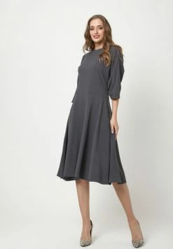 Madam-T RAMONA - Robe De Jour - Dunkelgrau -Madam-T Soldes 2022 8c9495d8f4d44615beeb40ac38c3dec7