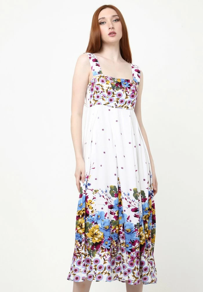 Madam-T TOSCANA - Robe De Jour - Weiß, Hellblau 1 Madam-T TOSCANA - Robe De Jour - Weiß, Hellblau