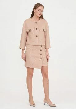 Madam-T BLOGA - Jupe Portefeuille - Beige -Madam-T Soldes 2022 8d5626969cca4cbaafdaa0dd6ced4b70