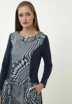 Madam-T PATRICIA - Robe De Jour - Grau/blau -Madam-T Soldes 2022 8e7388ebdf564559a5fc5ee4c2bc10d0