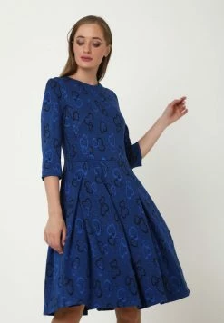 Madam-T Robe Fourreau - Indigo Schwarz
