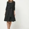 Madam-T JERSEYKLEID AGADA - Robe En Jersey - Schwarz Grün
