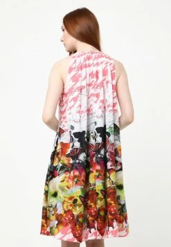 Madam-T FAVIA - Robe De Jour - Weiß, Rosa -Madam-T Soldes 2022 9034e180b0be46099d1d44d060230440