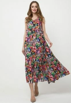 Madam-T LENOR - Robe De Jour - Schwarz, Rosa