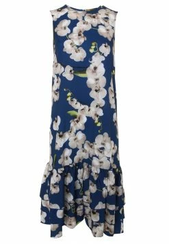 Madam-T GAISA - Robe De Jour - Blau, Hellbraun -Madam-T Soldes 2022 90a676151b4646a4bdddbceeaf6643cc