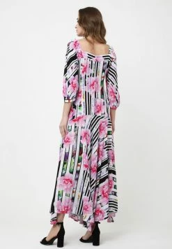 Madam-T MARLIN - Robe Longue - Weiß/rosa -Madam-T Soldes 2022 90ac3c4a4fe74389a28f01509c577bb6