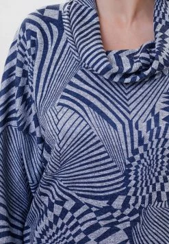 Madam-T LETUCHYA MISHE - Robe Pull - Grune Farbe Blau -Madam-T Soldes 2022 91748b4ff5e84042bfc5345dc130adca