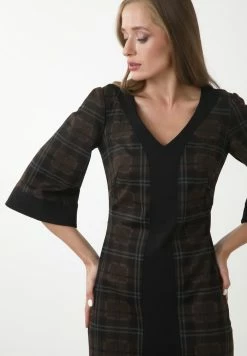 Madam-T REINA - Robe Fourreau - Schwarz/senf -Madam-T Soldes 2022 918d031220be455785dccbfa45150bfd