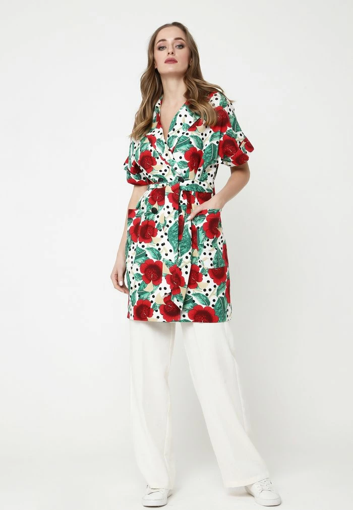 Madam-T YORMA - Blazer - Weiß, Rot 2 Madam-T YORMA - Blazer - Weiß, Rot – Image 2