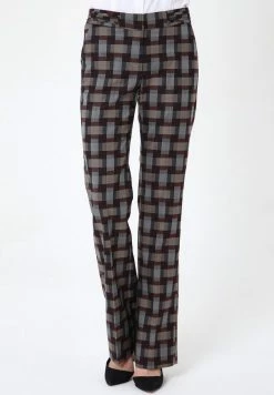 Madam-T Pantalon Classique - Grau, Weinrot -Madam-T Soldes 2022 9213a27e057c4644b88645621c939fca