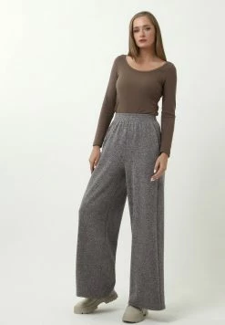 Madam-T NOVARA - Pantalon Classique - Schwarz/ Lila -Madam-T Soldes 2022 924bfb393eeb453183299bfe8e3cf797