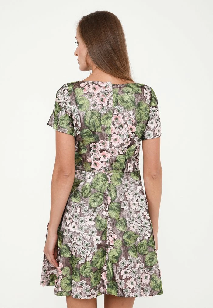 Madam-T AGAVA - Robe De Soirée - Rosa, Grün 3 Madam-T AGAVA - Robe De Soirée - Rosa, Grün – Image 3