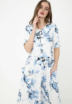 Madam-T BELLA - Robe Chemise - Beige Hellblau -Madam-T Soldes 2022 93127647da8d4f52a21b5c8eab598422