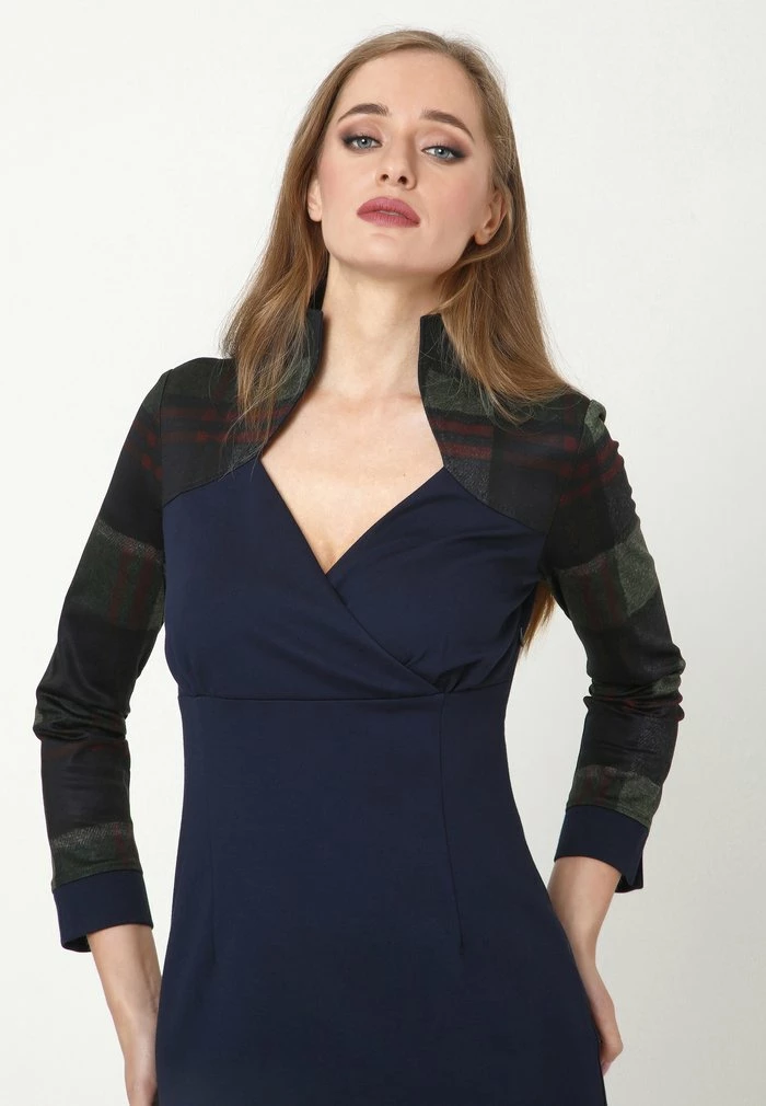 Madam-T Robe Fourreau - Blau, Grün 4 Madam-T Robe Fourreau - Blau, Grün – Image 4