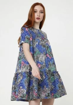 Madam-T Robe De Jour - Kornblume Blau, Rosa -Madam-T Soldes 2022 9349a0f8f3f9433ea672463febc5a02d