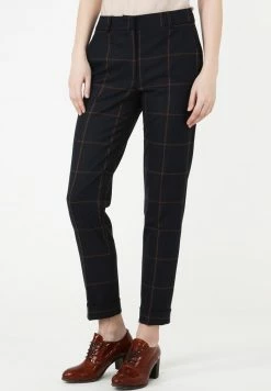 Madam-T Pantalon Classique - Blau/ Braun -Madam-T Soldes 2022 945a92998ac1457f95b54a21e26f214f