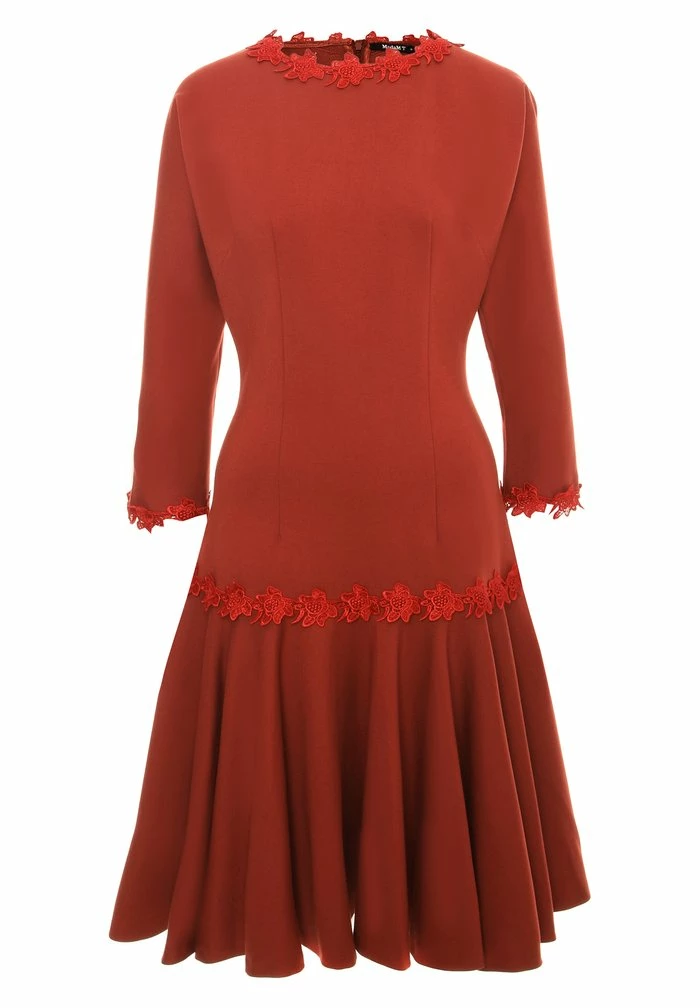 Madam-T SAMARA - Robe De Jour - Terrakotta 7 Madam-T SAMARA - Robe De Jour - Terrakotta – Image 7