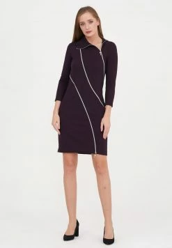 Madam-T MODERN - Robe Fourreau - Dunkelviolett -Madam-T Soldes 2022 94e2bf0f2d50498c9e922c9dc37d4601