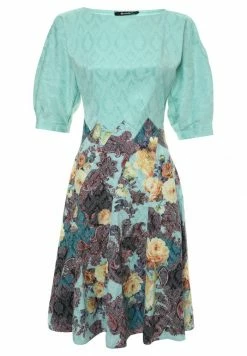 Madam-T Robe De Jour - Aqua Gelb -Madam-T Soldes 2022 952b0a2f6fd6447a896b3f122eb079f7