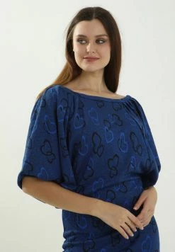 Madam-T Robe Fourreau - Blue -Madam-T Soldes 2022 955f5999067840b9afb458b1724e6b7f