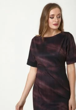 Madam-T ALTEA - Robe Fourreau - Lila, Schwarz -Madam-T Soldes 2022 962ceaa322c144f7b3d68aa9e97864b1