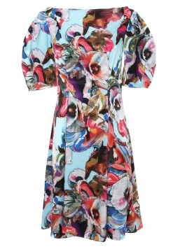 Madam-T Robe De Jour - Hellblau, Fuchsia -Madam-T Soldes 2022 96b78b930abd43eea1e26c7d2844d3aa