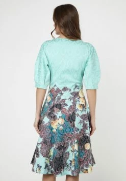 Madam-T Robe De Jour - Aqua Gelb -Madam-T Soldes 2022 97136bd1d3c540bc804a12ad82f54600