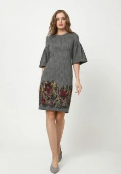 Madam-T Robe De Jour - Grau Gelb -Madam-T Soldes 2022 9757e3dba94e45f1afbcd80d5f8fa914