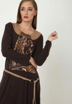 Madam-T CHANTA - Robe En Jersey - Braun -Madam-T Soldes 2022 97b08cb7f1fc4342b4bcf90f238e0d29