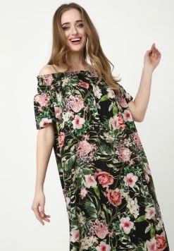 Madam-T DERIN - Robe De Jour - Schwarz, Hellgrün -Madam-T Soldes 2022 980f86e11fb54928a021b415068739f5