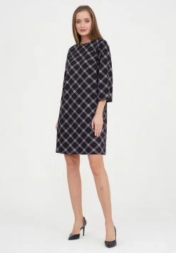 Madam-T MELANICA - Robe De Jour - Blau/birkhite -Madam-T Soldes 2022 981e291fa64c425eb0868bd7e0697476