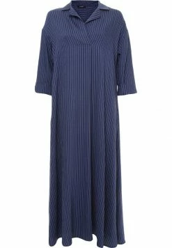 Madam-T CLARICE - Robe Longue - Blau/weiß -Madam-T Soldes 2022 982a520dfb784e7483869738f2591d47