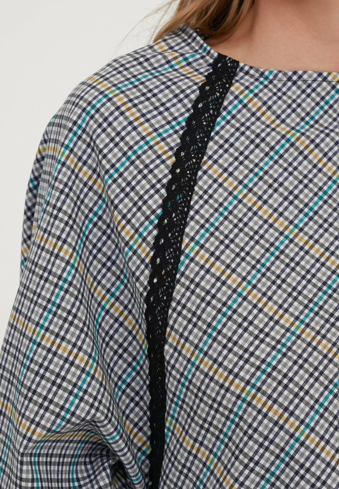 Madam-T ADAMASA - Robe De Jour - Grau Gelb 7 Madam-T ADAMASA - Robe De Jour - Grau Gelb – Image 7