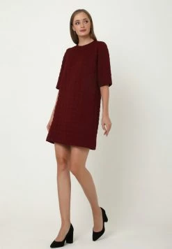 Madam-T ALLTAGS - Robe De Jour - Weinrot -Madam-T Soldes 2022 98721bc9ab86471cb7739290abad97ba