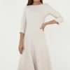 Madam-T YANNA - Robe En Jersey - Creme