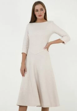 Madam-T YANNA - Robe En Jersey - Creme